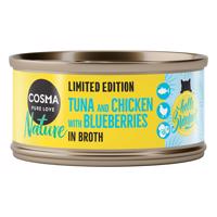 Cosma Nature Summer Edition: Tuňák a kuře s borůvkami - 6 x 70 g