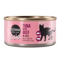 Cosma Thai/Asia v želé, 6 x 170 g - 20 % sleva - Tuňák s hovězím