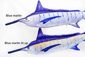 Dekorační polštář - Blue marlin 118cm Variant: marlin lit up 118 cm