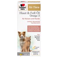 Doppelherz kůže a srst olej pro kočky a psy - Výhodné balení: 2 x 250 ml