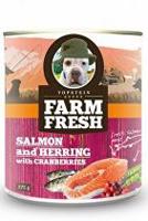 Farm Fresh Dog Salmon&Herring+Cranberries konzer 375g + Množstevní sleva