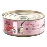 Feline Finest 6 x 85 g - tuňák s hovězím