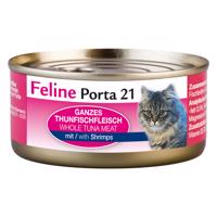 Feline Porta 21 krmivo pro kočky 6 x 156 g - Tuňák s krevetami