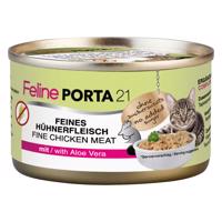 Feline Porta 21 Krmivo pro kočky 6 x 90 g - Kuřecí maso s aloe