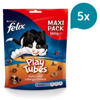 FELIX Play Tubes pamlsky pro kočky s kuřecím masem a játry 5 x 180 g