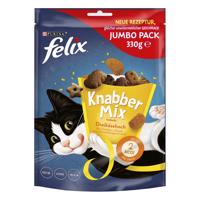 Felix snacky, 4 balení, 3 + 1 zdarma! - Knabber Mix: 3 druhy sýrů (4 x 330 g)