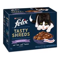 FELIX Tasty Shreds různé druhy 10 × 80 g