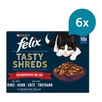 FELIX Tasty Shreds, výběr z venkova 60 × 80 g