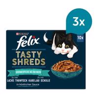 FELIX Tasty Shreds výběr z vody 30 × 80 g