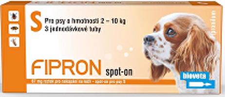 Fipron 67mg Spot-On Dog S sol 3x0,67ml