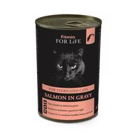 Fitmin For Life Lososová konzerva pro kastrované kočky 415 g
