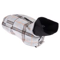 Flannel Check kabát pro psy - délka zad cca 35 cm