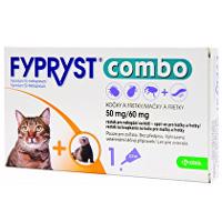 Fypryst combo spot-on 50/60mg kočka a fretka 1 pip 2+1 zdarma (do vyprodání)