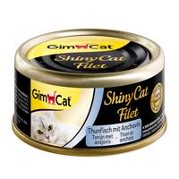 GimCat ShinyCat filé z tuňáka a ančovičky, 6 x 70 g 6x70g