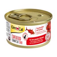 GimCat Superfood ShinyCat Duo tuňákový filet s rajčaty 24 × 70 g