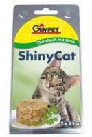 Gimpet kočka konz. ShinyCat tuňak/koc.tráv 2x70g + Množstevní sleva