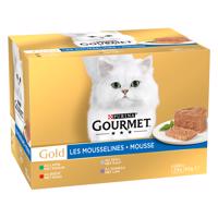 Gourmet Gold jemná paštika 24 x 85 g - masový mix (králičí, telecí, hovězí, jehněčí)