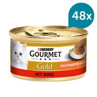 Gourmet Gold Raffiniertes Ragout – hovězí 48 × 85 g