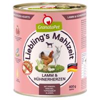 GranataPet Liebling's Mahlzeit  6 x 800 g - Jehněčí a kuřecí srdce