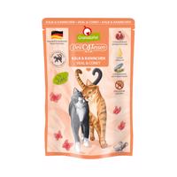 GranataPet pro kočky – Delicatessen Pouch telecí maso a králík 6 × 85 g