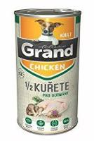 GRAND konz. deluxe pes kuřecí s 1/2 kuřete adult 1300g + Množstevní sleva