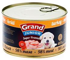 GRAND konz.  Superpremium Junior pes krůtí 405g + Množstevní sleva Sleva 15%