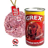 GREX konz. pes hovězí 1280g + Množstevní sleva