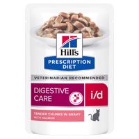 Hill's Prescription Diet. 12 x 85 g - 10 + 2  zdarma - i/d Digestive Care s lososem 12 x 85 g
