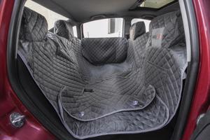 HobbyDog Arči ochranný potah do auta na zadní i přední sedadla s ochranou dveří Barva: Šedá, Rozměr (cm): 160 x 140