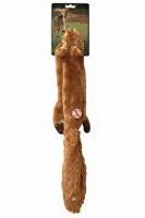 Hračka pes Veverka pískací 38cm Skinneeez