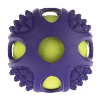 Hračka pro psy gumový tenisový míček 2v1 - 1 kus Ø 10 cm