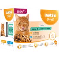IAMS Kitten kapsičky, 48 x 85 g, 36 + 12 zdarma! - Senior Land & Sea Collection in Sauce