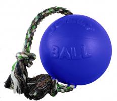 Jolly Ball Romp-n-Roll 15 cm - míč s provazem modrý