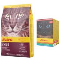 Josera Cat granule, 10 kg + Josera Filet Multipack 6 x 70 g zdarma - Senior Carismo
