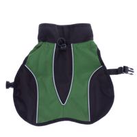 Kabátek pro psy Softshell - cca 45 cm délka zad - zelený