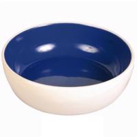 Keramická miska s glazurou 300 ml / 12 cm - krémovo-modrá