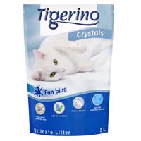 Kočkolit Tigerino Crystals - Fun (barevný) - modrý 3 x 5 l
