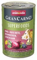 Konzerva Animonda GranCarno Superfoods hovězí a červená řepa 800 g