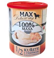 Konzerva Max Deluxe 1/2 kuřete s vemínkem 800 g