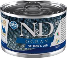 Konzerva N&D DOG OCEAN Adult Salmon & Codfish Mini 140g