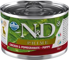 Konzerva N&D DOG PRIME Puppy Chicken & Pomegranate Mini 140g