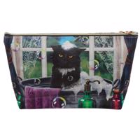 Kosmetická taška s kočkou ve vaně - design Lisa Parker