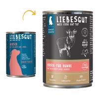 Liebesgut Biokost Sensitiv Hund s jelením masem, bio ovocem a bio jáhlami 6 × 400 g