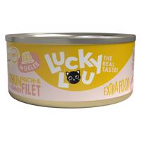 Lucky Lou Extrafood Filet v želé 18 x 70 g - tuňák a kuřecí