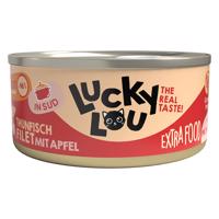 Lucky Lou Extrafood Filet ve vývaru 18 x 70 g - tuňák s jablky