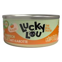 Lucky Lou Extrafood Filet ve vývaru 18 x 70 g - tuňák s mrkví