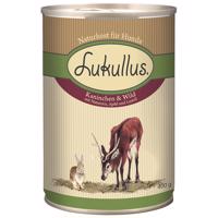 Lukullus 1 x 400 g konzerva k vyzkoušení! - králík & zvěřina