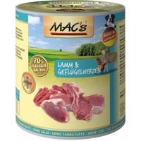 Mac's Dog konzerva jehně a drůbeží srdce s rýží 400 g