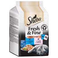 Megapack Sheba Fresh & Fine kapsičky 12 x 50 g - rybí variace