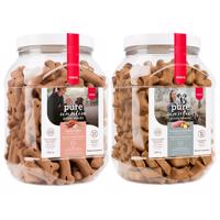 mera pure sensitive Goody Snacks  - Míchané balení: 600 g losos & rýže + 600 g krůta & brambory